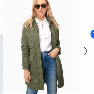 Barbour Burne Quilt Jacket (Olive) NWOT